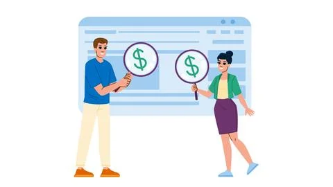 Test paid search vector 스톡 일러스트