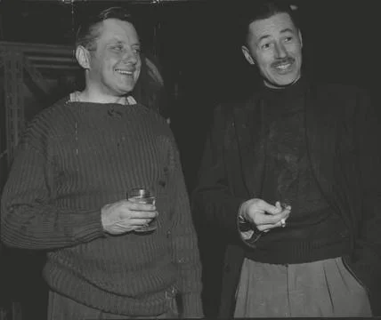 Test Pilot Squadron Leader John 'fifi' Fifield (left) Who Tested An Ejection Sea Stock Photos