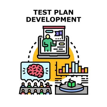 Test plan development and software quality assurance process 库存插图