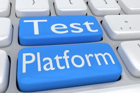 Test Platform concept Stock Illustration