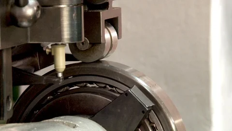 Test process of engine bearing of Su-24 (fencer) on test bench. Stock Footage 122816930