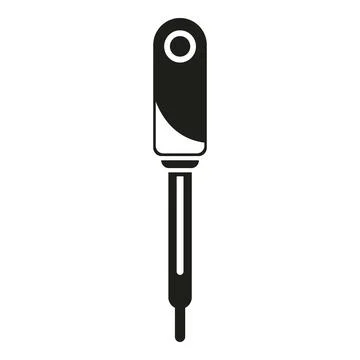 Test result dropper icon simple vector. Clinic sample Illustrazione stock