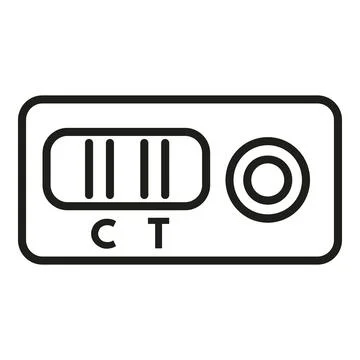 Test result icon outline vector. Medical lab 스톡 일러스트