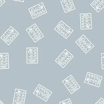 Test result line vector seamless pattern sign Stockillustratie