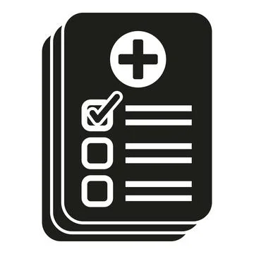 Test result paper icon simple vector. Scientist kit Stock Illustration