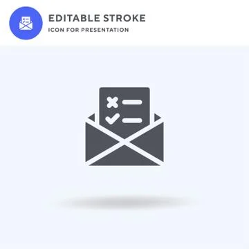 Test Results icon vector, filled flat sign, solid pictogram isolated on white Stock Illustration