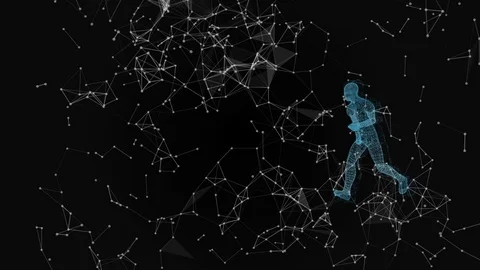 Test robot running, computer animation Vidéo 106245559