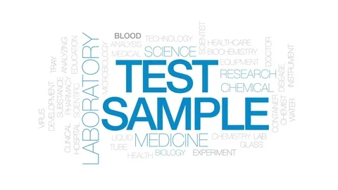 Test sample animated word cloud, text design animation. Kinetic typography. Stock Footage 78377709