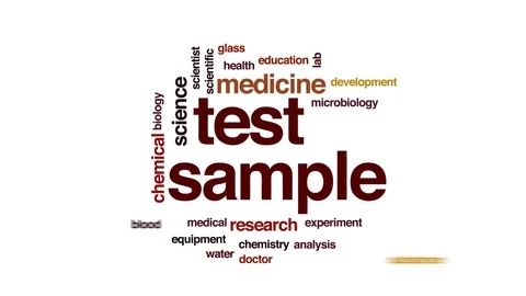 Test sample animated word cloud, text design animation. Stock Footage 78548399