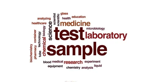 Test sample animated word cloud, text design animation. Stock Footage 78703508