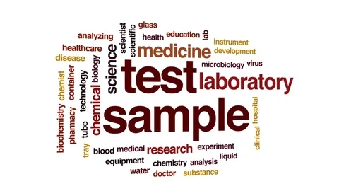 Test sample animated word cloud, text design animation. Stock Footage 78861737