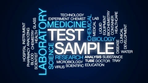 Test sample animated word cloud, text design animation. Stock Footage 79038281