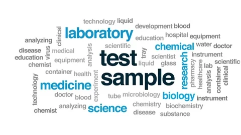 Test sample animated word cloud, text design animation. Stock Footage 79271439