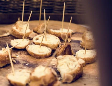Test Sample of Fresh Baked Bakery Bread Products Stock Photos