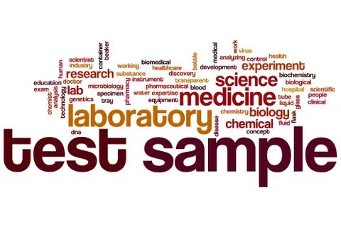 Test sample word cloud 스톡 일러스트