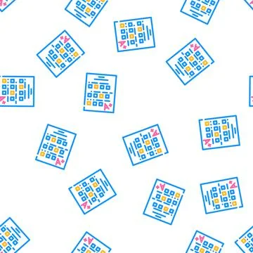 Test school vector seamless pattern 库存插图