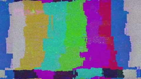 Test screen distorted with glitch effect seamless loop animation Stock Footage 320399659