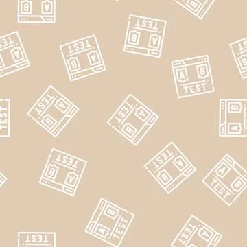 Test seo optimization line vector seamless pattern Stockillustratie