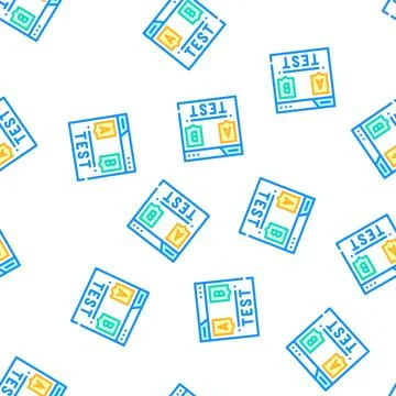 Test seo optimization vector seamless pattern Stockillustratie