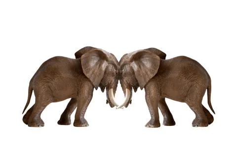 Test of strength competition concept isolated Stock Photos