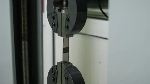 Test for the strength of weld in the laboratory Stock Footage 160486917