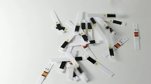Test strips have fallen Stock Footage 12208985