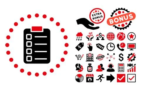 Test Task Flat Vector Icon with Bonus イラスト素材