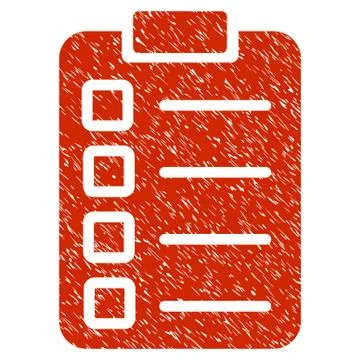 Test Task Grunge Icon Illustrazione stock