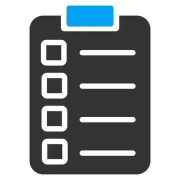 Test task icon from Business Bicolor Set Illustrazione stock