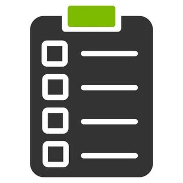 Test task icon from Business Bicolor Set Illustrazione stock