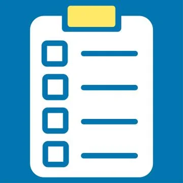 Test task icon from Business Bicolor Set Illustrazione stock