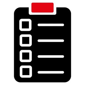 Test task icon from Business Bicolor Set Illustrazione stock