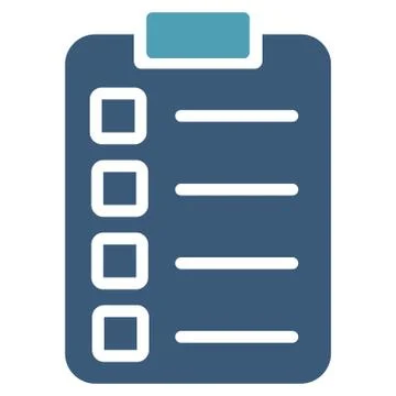 Test task icon from Business Bicolor Set Illustrazione stock