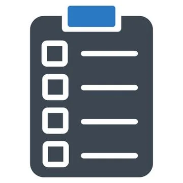 Test task icon from Business Bicolor Set Illustrazione stock