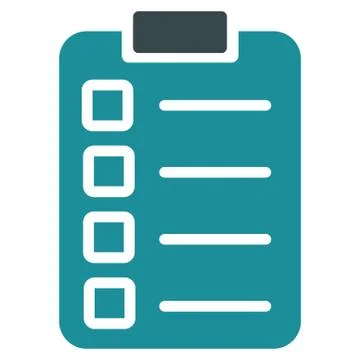 Test task icon from Business Bicolor Set Illustrazione stock
