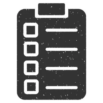 Test Task Icon Rubber Stamp Stock Illustration