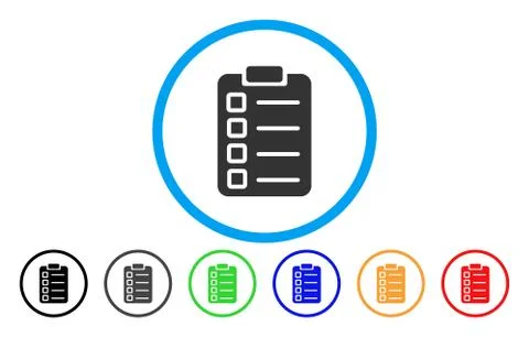 Test Tasks Rounded Icon イラスト素材