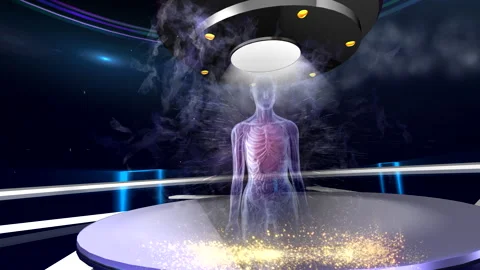 Test of Teleportation. Laboratory. Experience or experiment. Science fiction Stock Footage 257750167