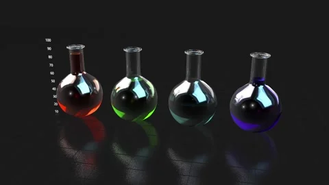 Test Tube Beaker graph Stock Footage 312105057