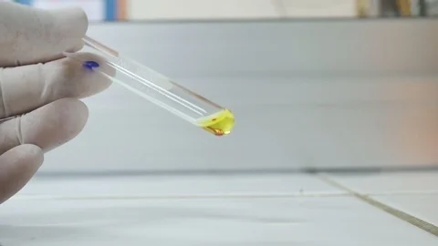 Test tube blood group testing in laboratory science concept. Stock Footage 108198547