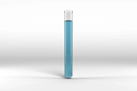 Test tube with chemical solution Stock Illustration
