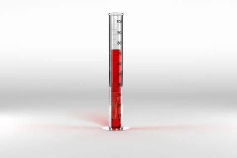 Test tube with chemical solution Stock Illustration
