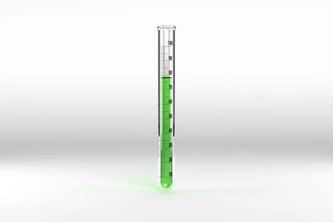 Test tube with chemical solution Stock Illustration