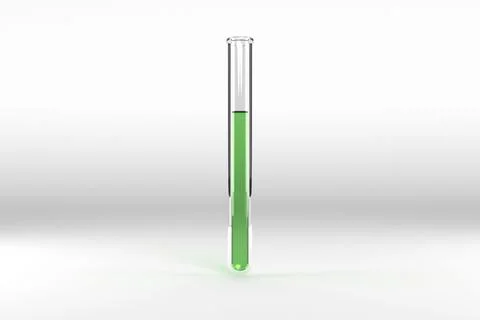Test tube with chemical solution Stock Illustration