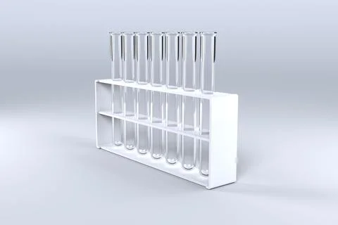 Test tube with chemical solution Stock Illustration
