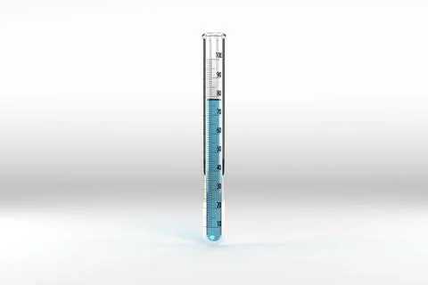 Test tube with chemical solution Stock Illustration