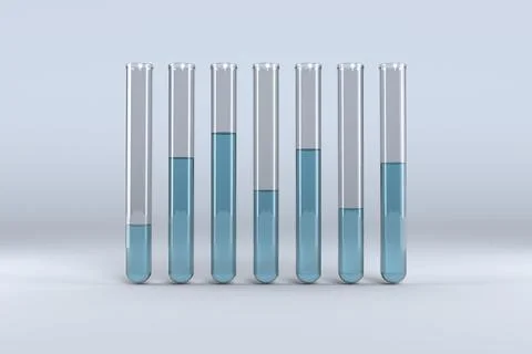 Test tube with chemical solution Stock Illustration