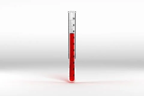Test tube with chemical solution Stock Illustration
