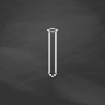 Test tube computer symbol Stock Illustration