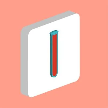 Test tube computer symbol Stockillustratie